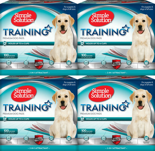 Simple Solution Original Training Pads,  23x24 inch,  100 Count, 4 Pack