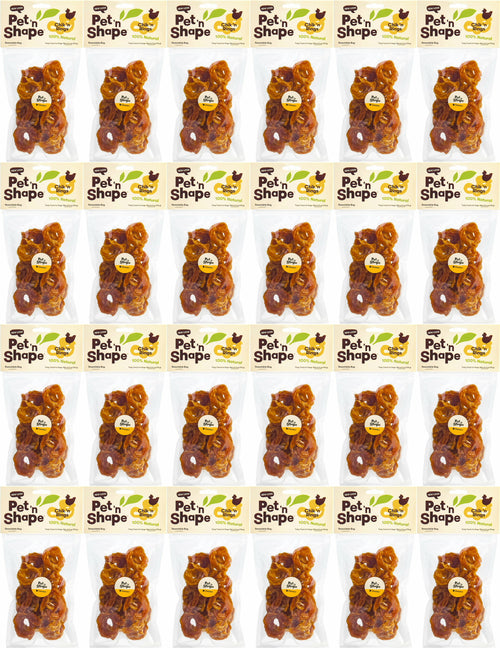 Pet 'n Shape Chik 'n Rings for Dogs, 4 Ounce, 24 Pack