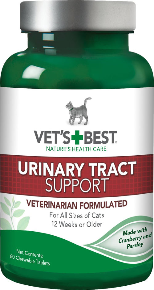 Vet's Best Urinary Tract Support Chewable Tablets for Cats, 60 Count, 24 Pack