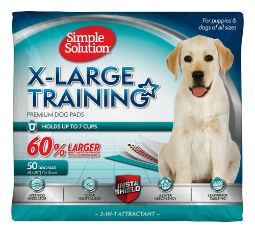 Simple Solution Training Pads for Dogs, Extra Large, 50 Count, 4 Pack