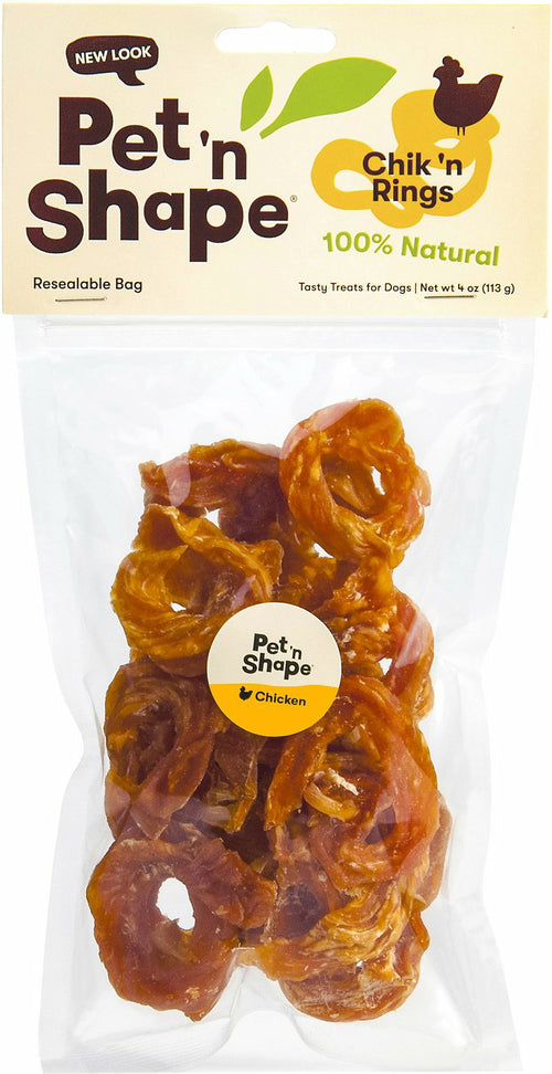 Pet 'n Shape Chik 'n Rings for Dogs, 4 Ounce, 12 Pack