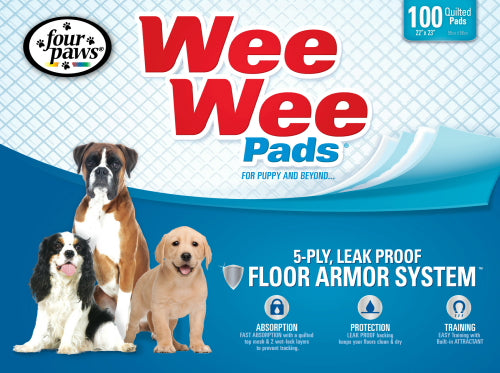 Four Paws 22x23 Wee Wee Pads 200pk (2 x 100ct box)